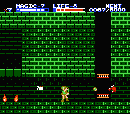 Zelda 2 - The adventure of Link sur Nes, la soluce du cinqime donjon : le palais sur la mer