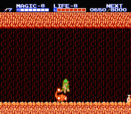 Zelda 2 - The adventure of Link sur Nes, la soluce du palais sur la mer au niveau 6