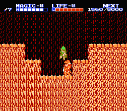 Zelda 2 - The adventure of Link sur Nes, la soluce du palais sur la mer au niveau 6