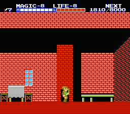 Zelda 2 - The adventure of Link sur Nes, la soluce du palais sur la mer au niveau 6