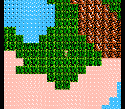 Zelda 2 - The adventure of Link sur Nes, la soluce du palais sur la mer au niveau 6