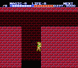Zelda 2 - The adventure of Link sur Nes, la soluce du sixième donjon : le palais des 3 yeux de pierre