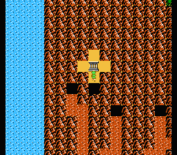 Zelda 2 - The adventure of Link sur Nes, la soluce du palais des 3 yeux de pierre au niveau 7