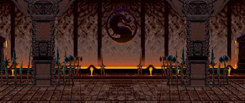 Mortal Kombat 2 sur Snes : Les niveaux où l'on combat