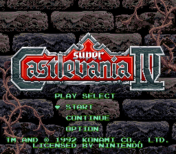 Super Castlevania IV on Super Nintendo and Snes mini