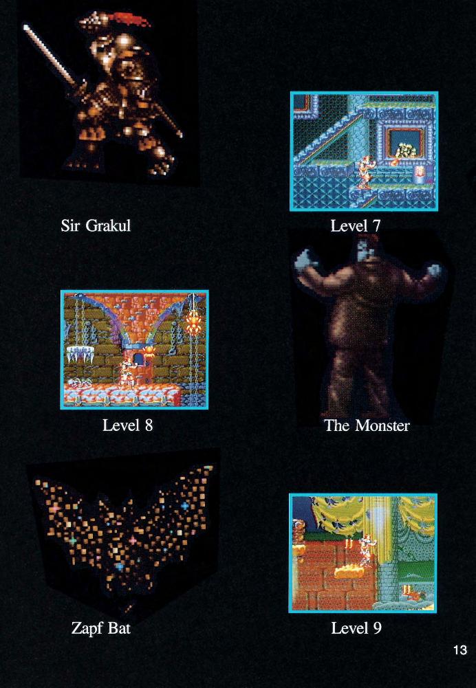Super Castlevania IV : La notice de la version Super Nes