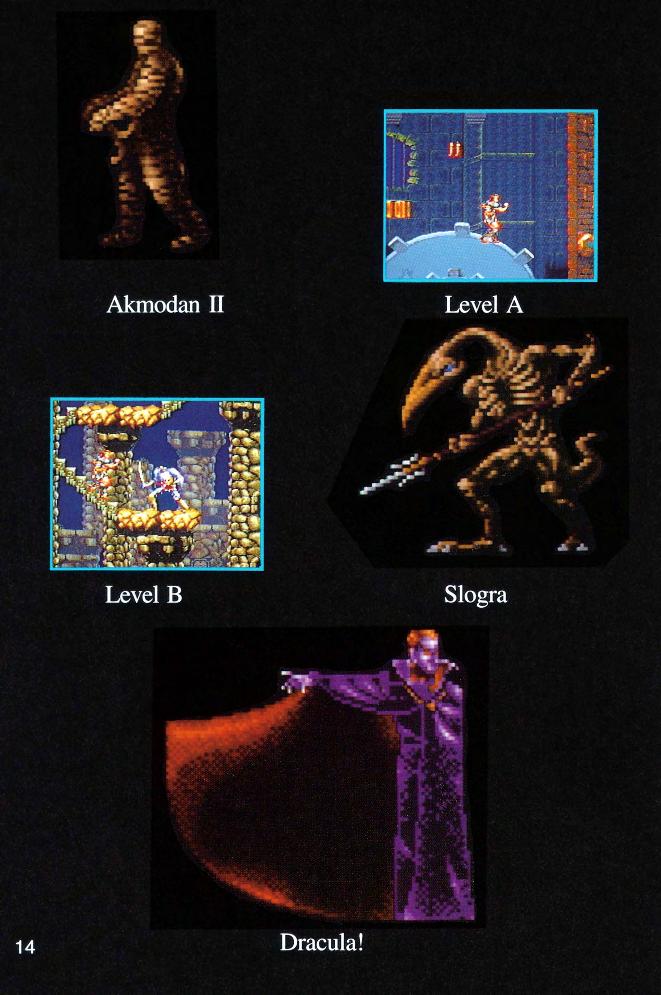 Super Castlevania IV : La notice de la version Super Nes