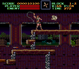 Super Castlevania 4 on Super Nintendo - Level 1 : Gardens and Outbuildings