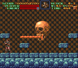 Super Castlevania 4 sur Super Nintendo - Niveau 4 : La tour de la mort