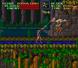 Super Castlevania 4 sur Super Nintendo - Niveau 5 : Au pied du chateau