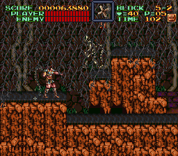 Super Castlevania 4 sur Super Nintendo - Niveau 5 : Au pied du chateau