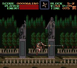 Super Castlevania 4 sur Super Nintendo - Niveau 5 : Au pied du chateau