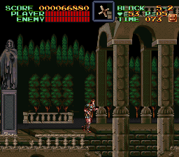 Super Castlevania 4 sur Super Nintendo - Niveau 5 : Au pied du chateau