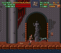 Super Castlevania 4 sur Super Nintendo - Niveau 6 : L'entre de Castlevania