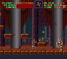 Super Castlevania 4 sur Super Nintendo - Niveau 6 : L'entre de Castlevania