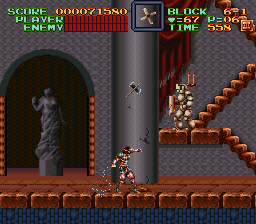 Super Castlevania 4 sur Super Nintendo - Niveau 6 : L'entre de Castlevania