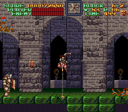 Super Castlevania 4 sur Super Nintendo - Niveau 6 : L'entre de Castlevania