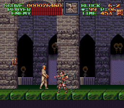 Super Castlevania 4 sur Super Nintendo - Niveau 6 : L'entre de Castlevania