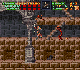 Super Castlevania 4 sur Super Nintendo - Niveau 6 : L'entre de Castlevania