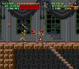 Super Castlevania 4 sur Super Nintendo - Niveau 6 : L'entre de Castlevania