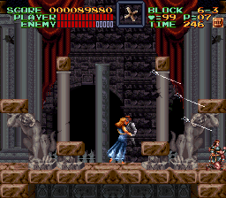 Super Castlevania 4 sur Super Nintendo - Niveau 6 : L'entre de Castlevania