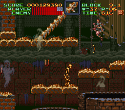 Super Castlevania 4 on Super Nintendo - Level 9 : The treasure room