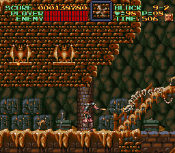 Super Castlevania 4 on Super Nintendo - Level 9 : The treasure room