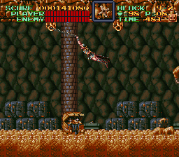 Super Castlevania 4 on Super Nintendo - Level 9 : The treasure room