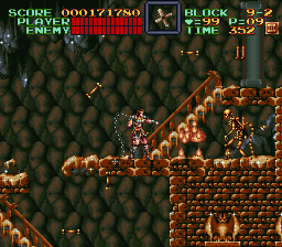 Super Castlevania 4 on Super Nintendo - Level 9 : The treasure room