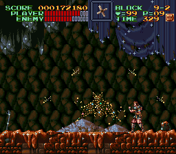 Super Castlevania 4 on Super Nintendo - Level 9 : The treasure room