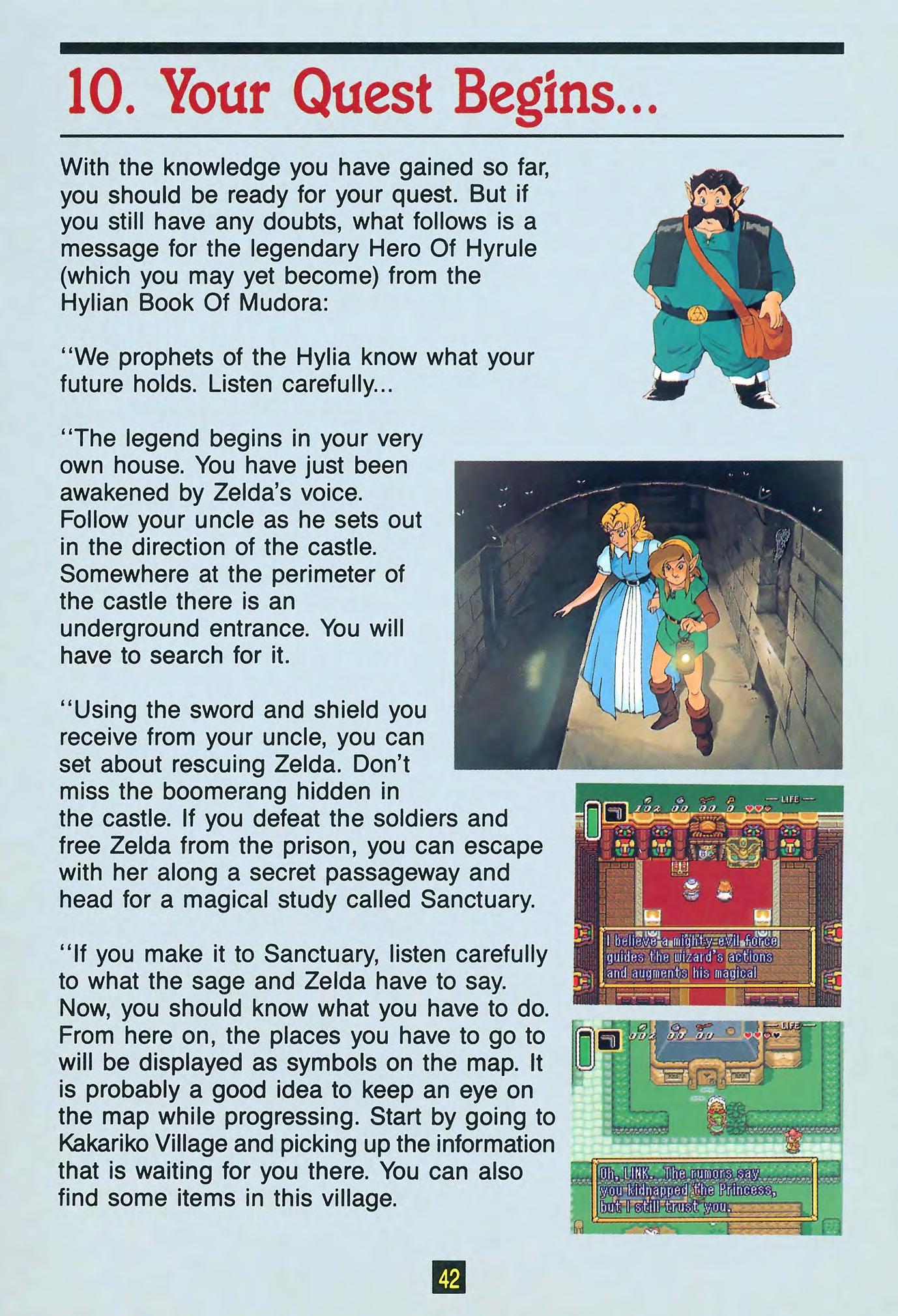 Zelda 3 ALTTP Super Nes : La notice de Zelda III A Link To The Past sur Snes Mini et Game Boy Advance