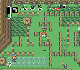 Zelda 3 on Super Nes : Before the first Medallion Palace (gba, Snes, super nintendo)