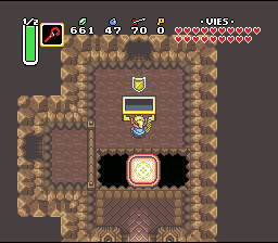 Zelda 3 sur Super Nes : Turtle Rock, septime cristal (gba, Snes mini, super nintendo)