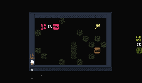 Baba is You sur Switch et Pc -  Carte : Niveau 7 - Grass Yard