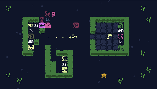 Baba is You sur Switch et Pc -  The Lake : Niveau 10 - Two Doors