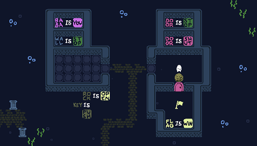 Baba is You sur Switch et Pc -  The Lake : Niveau 6 - Lock