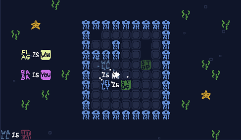 Baba is You sur Switch et Pc -  The Lake : Niveau 8 - Locked In
