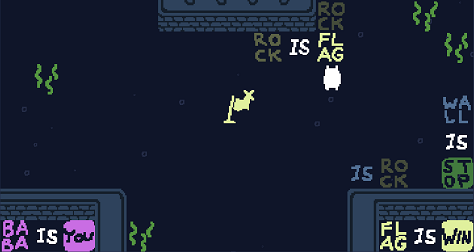 Baba is You sur Switch et Pc -  The Lake : Niveau 9 - Changeless