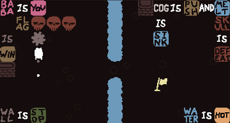 Baba is You sur Switch et Pc -  Solitary Island : Niveau 12 - Evaporating River