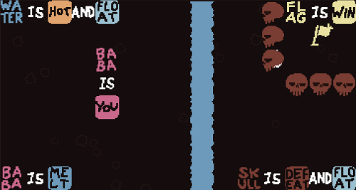 Baba is You sur Switch et Pc -  Solitary Island : Niveau 2 - Warm River