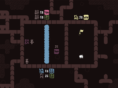 Baba is You sur Switch et Pc -  Solitary Island : Niveau 7 - Assembly Team
