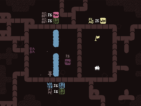 Baba is You sur Switch et Pc -  Solitary Island : Niveau 7 - Assembly Team