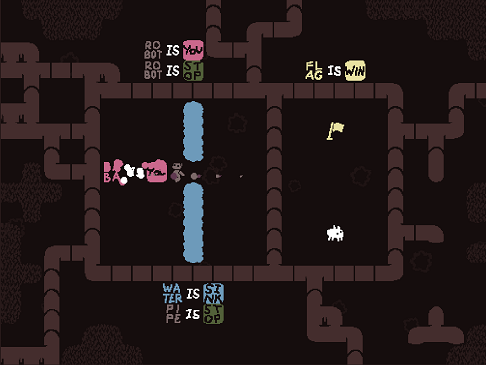 Baba is You sur Switch et Pc -  Solitary Island : Niveau 7 - Assembly Team