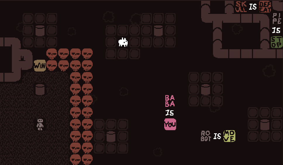 Baba is You sur Switch et Pc -  Solitary Island : Niveau 9 - Catch the Thief ! : Le niveau  rsoudre
