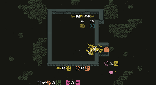 Baba is You sur Switch et Pc -  Temple Ruins : Niveau 6 - Love Is Out There