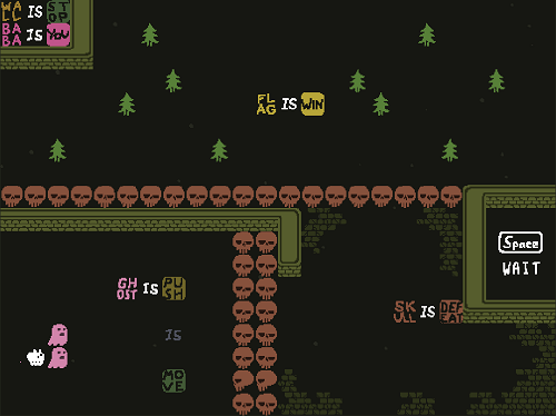 Baba is You sur Switch et Pc -  Temple Ruins : Niveau 7 - Perilous Gang
