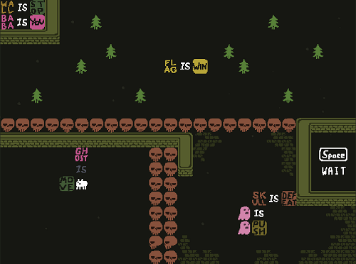 Baba is You sur Switch et Pc -  Temple Ruins : Niveau 7 - Perilous Gang