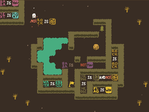 Baba is You sur Switch et Pc -  Forest of Fall : Niveau 11 - Catch