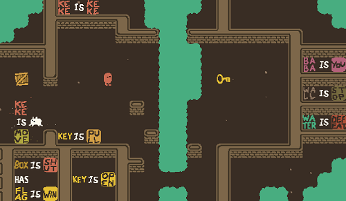 Baba is You sur Switch et Pc -  Forest of Fall : Niveau 2 - Grand Stream
