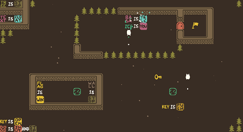 Baba is You sur Switch et Pc -  Forest of Fall : Niveau 4 - Telephone